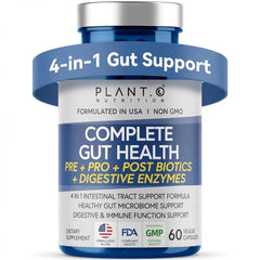 PLANT.O NUTRITION frasco frontal mostrando etiqueta y beneficios
