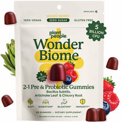 Plant People frente del paquete mostrando 60 gomitas convenientes