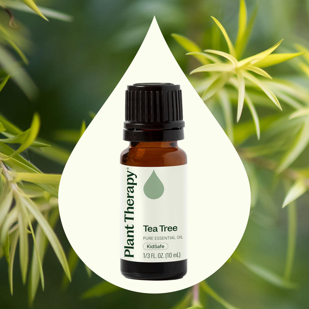 Plant Therapy gota de aceite destacando textura limpia y pura
