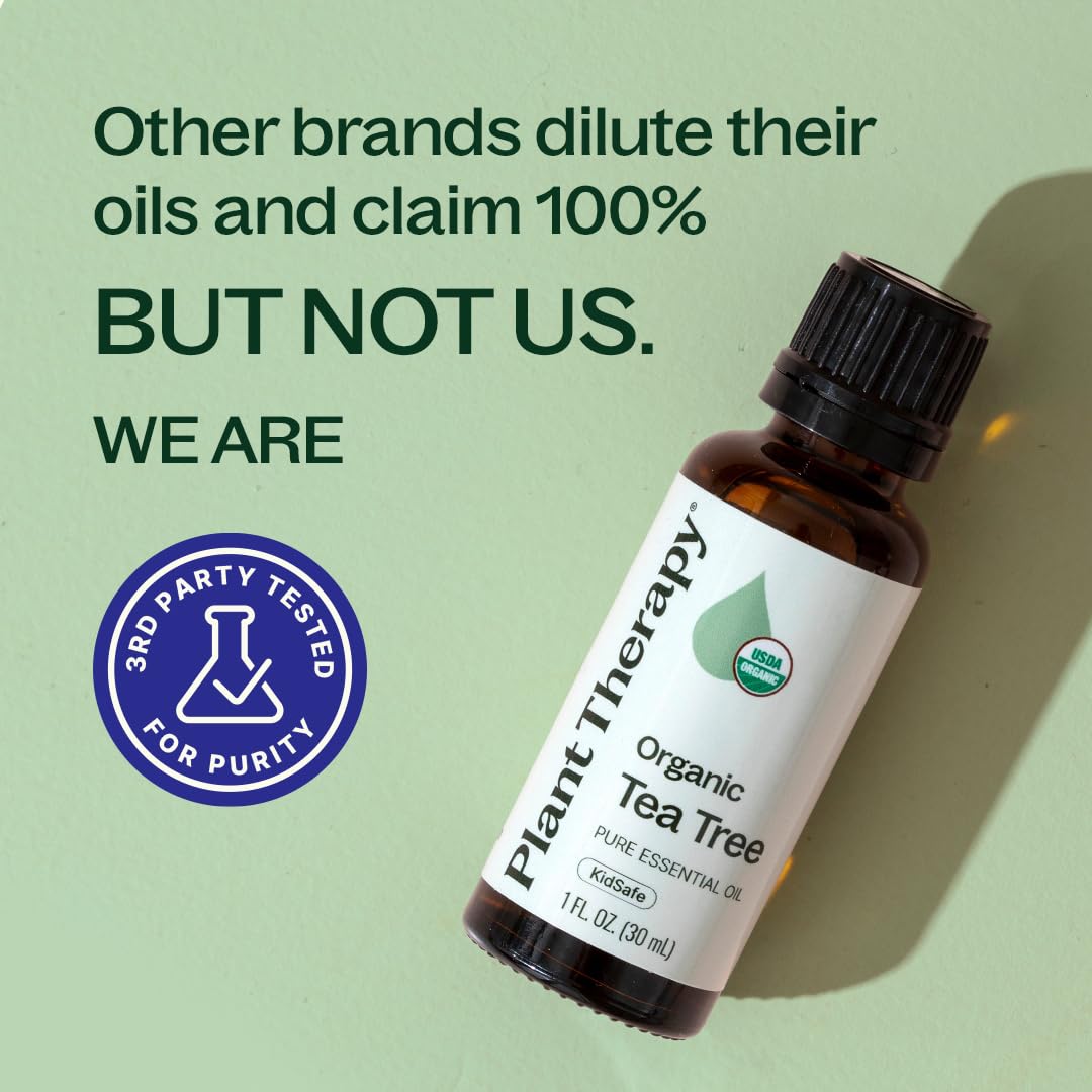 Plant Therapy frasco junto a una regla para mostrar tamaño 30 mL