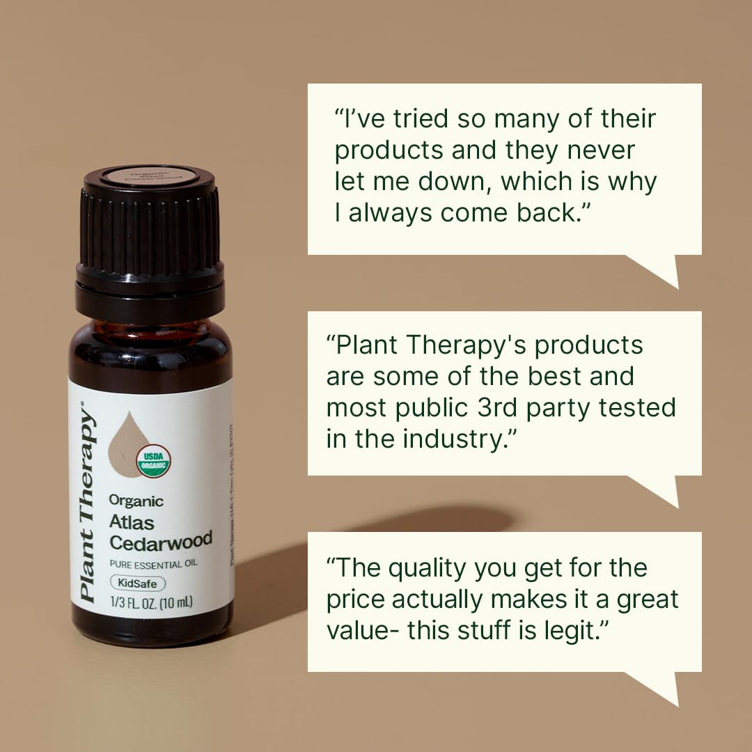 Plant Therapy aceite Cedro Atlas en difusor ambiente calmante