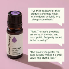 Plant Therapy clary sage botella 10 mL con dosificador para precisión