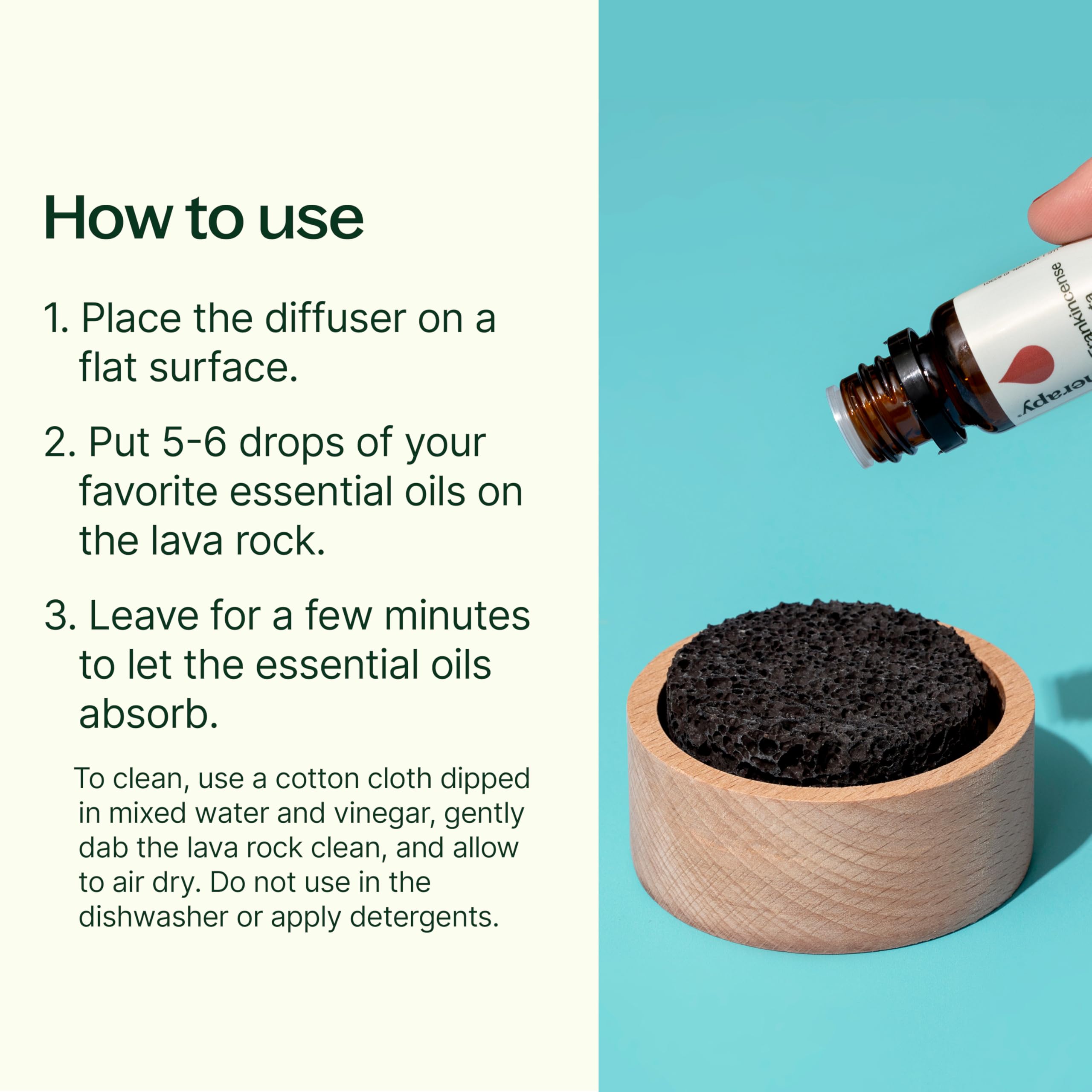 Plant Therapy base de madera detalle que protege superficies y decora
