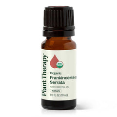 Plant Therapy etiqueta orgánica y sello de pruebas GC‑MS visibles