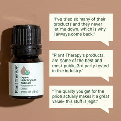 Plant Therapy aceite Helichrysum en difusor, ambiente aromático calmante