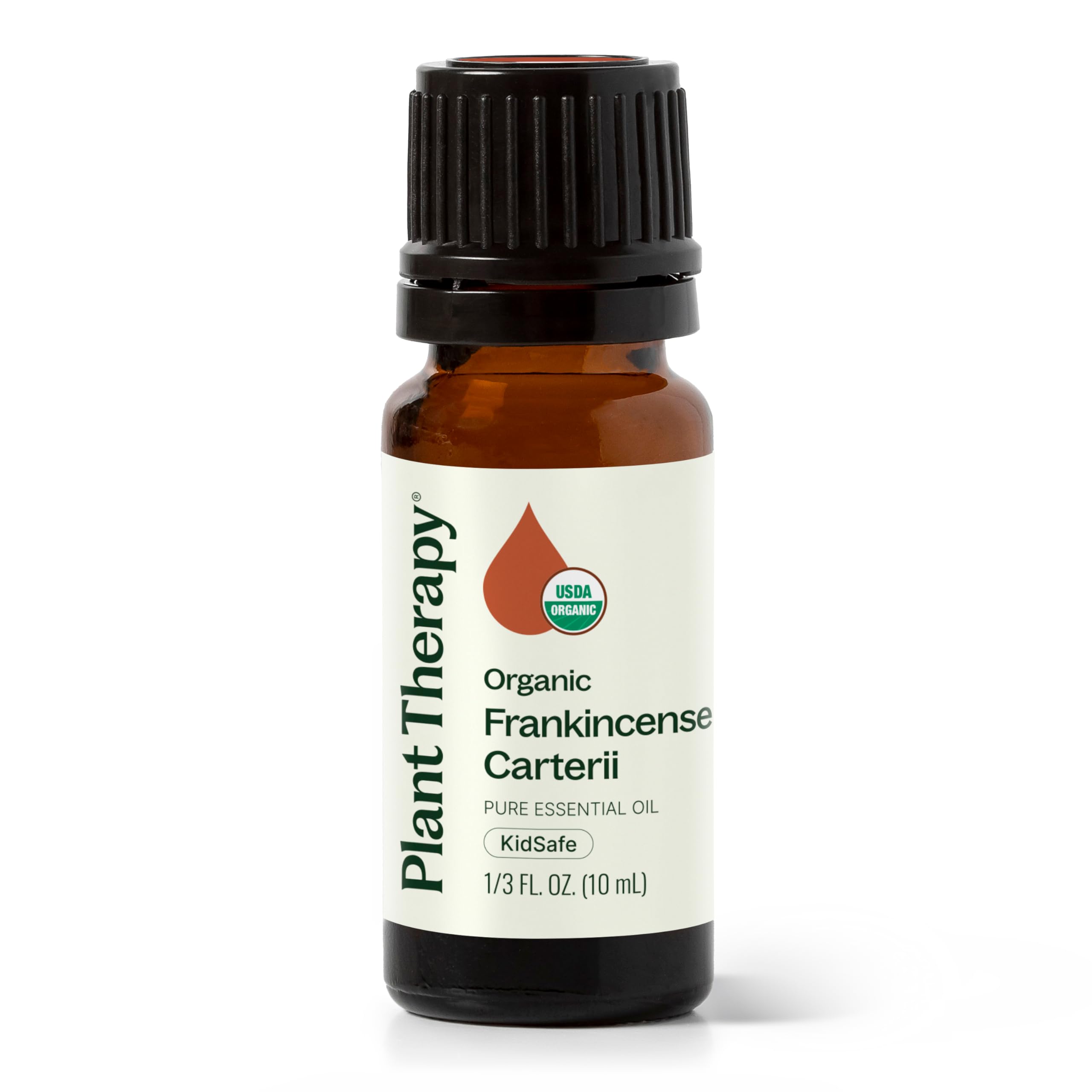 Plant Therapy frasco junto a regla para comparar tamaño y capacidad de 10 mL