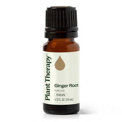 Plant Therapy botella frontal de Ginger Root CO2 mostrando etiqueta clara y volumen
