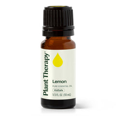 Plant Therapy frasco frontal mostrando etiqueta y volumen, transmite confianza