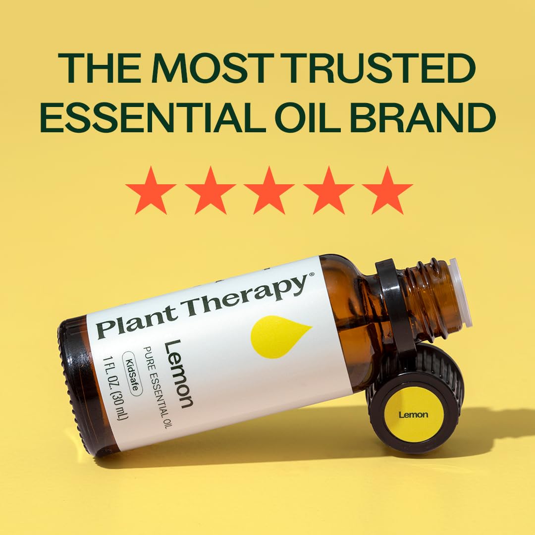 Plant Therapy gota de aceite de limón en piel demostrando textura ligera