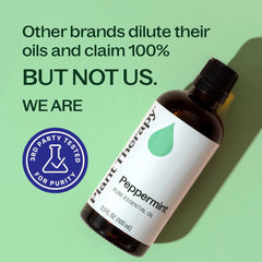Plant Therapy frasco abierto de menta listo para uso y dilución