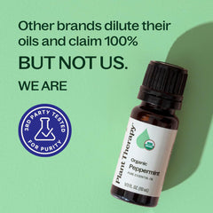 Plant Therapy mezcla diluida aplicada en cuello para alivio tópico