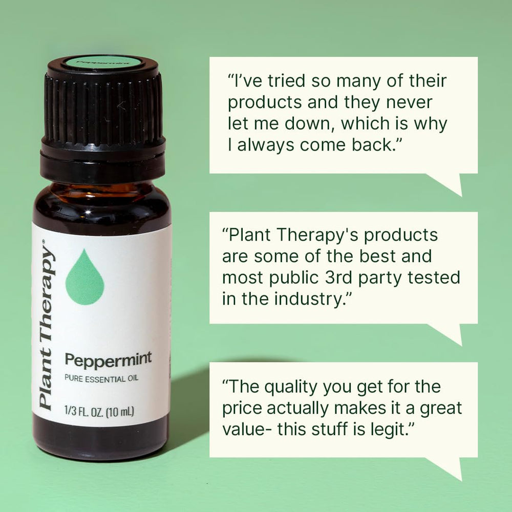 Plant Therapy aceite de menta en difusor aportando frescura ambiental