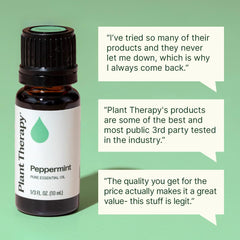 Plant Therapy aceite de menta en difusor aportando frescura ambiental
