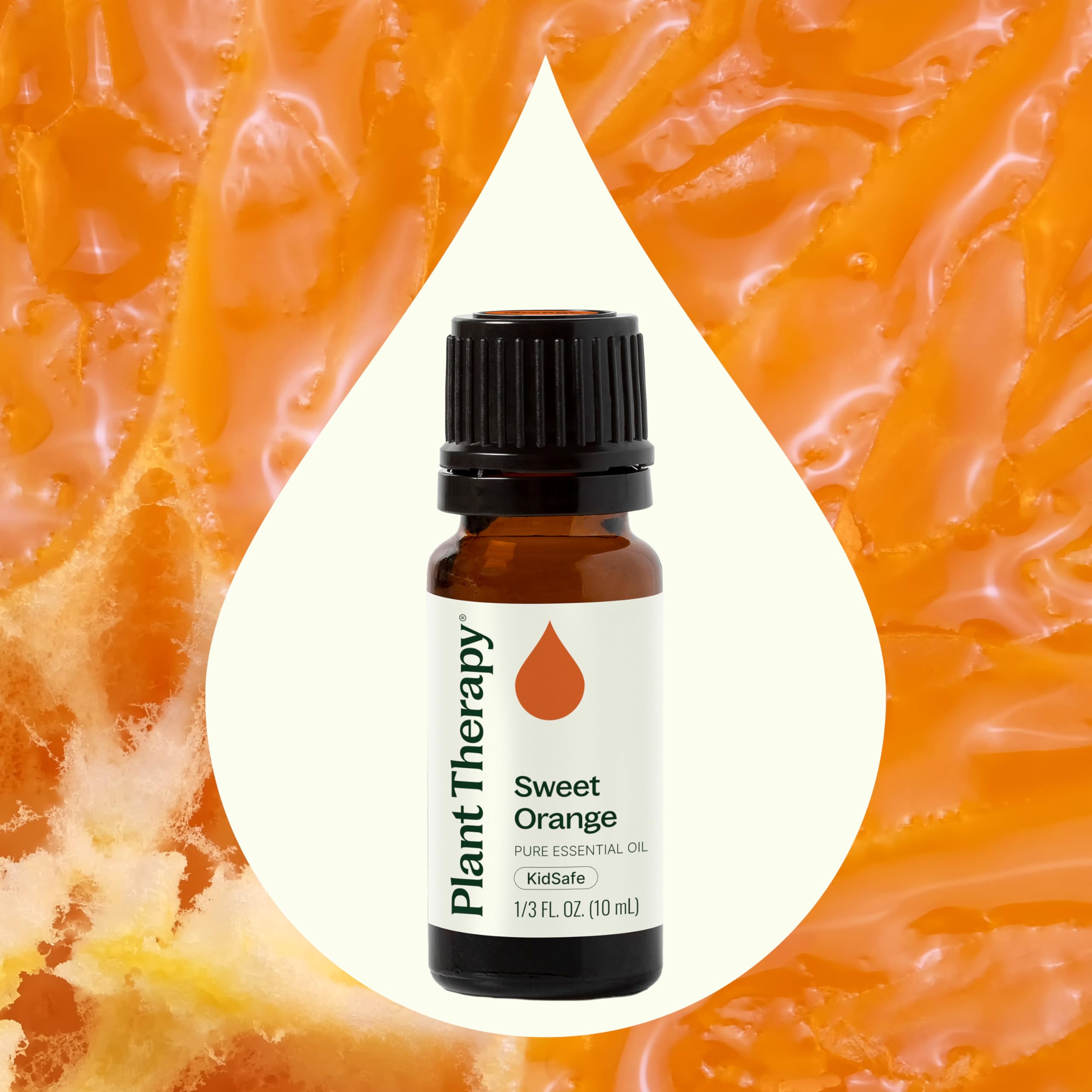 Plant Therapy gota de aceite en superficie demostrando pureza sensorial