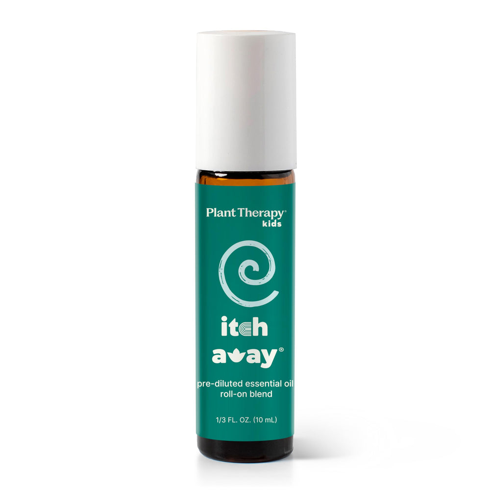 Plant Therapy roll-on frontal mostrando envase y aplicador, alivio práctico