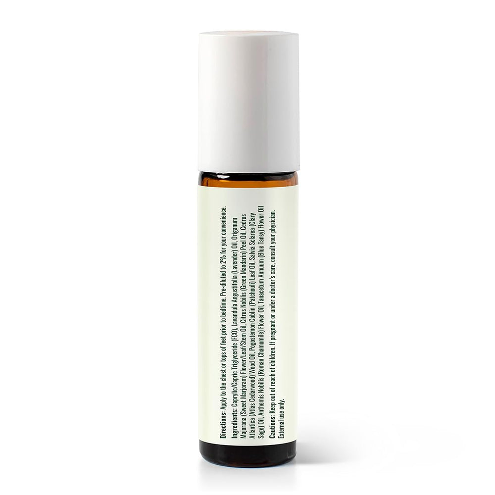 Plant Therapy roll-on en palma aplicando punto de contacto para uso seguro