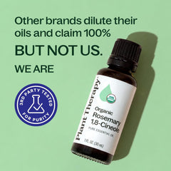 Plant Therapy aplicación sobre cuero cabelludo con aceite portador, mejora de rutina capilar
