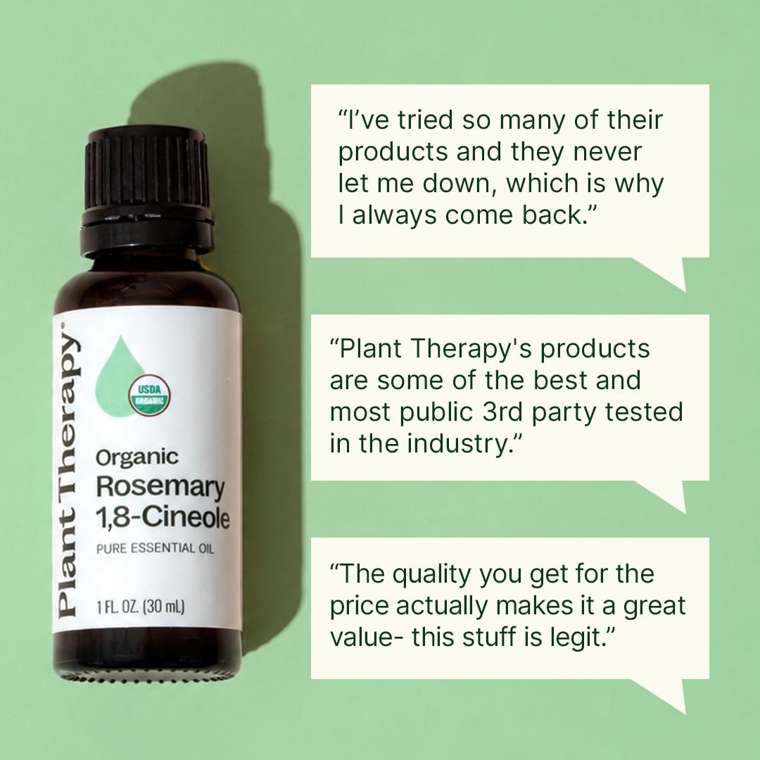 Plant Therapy aroma difundiéndose en sala, romero para ambiente estimulante
