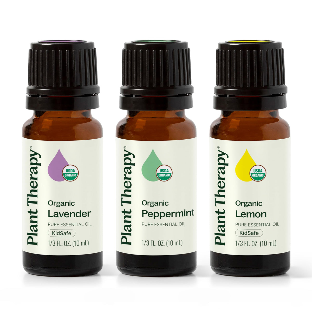 Plant Therapy pack frontal mostrando las tres botellas y beneficio de variedad