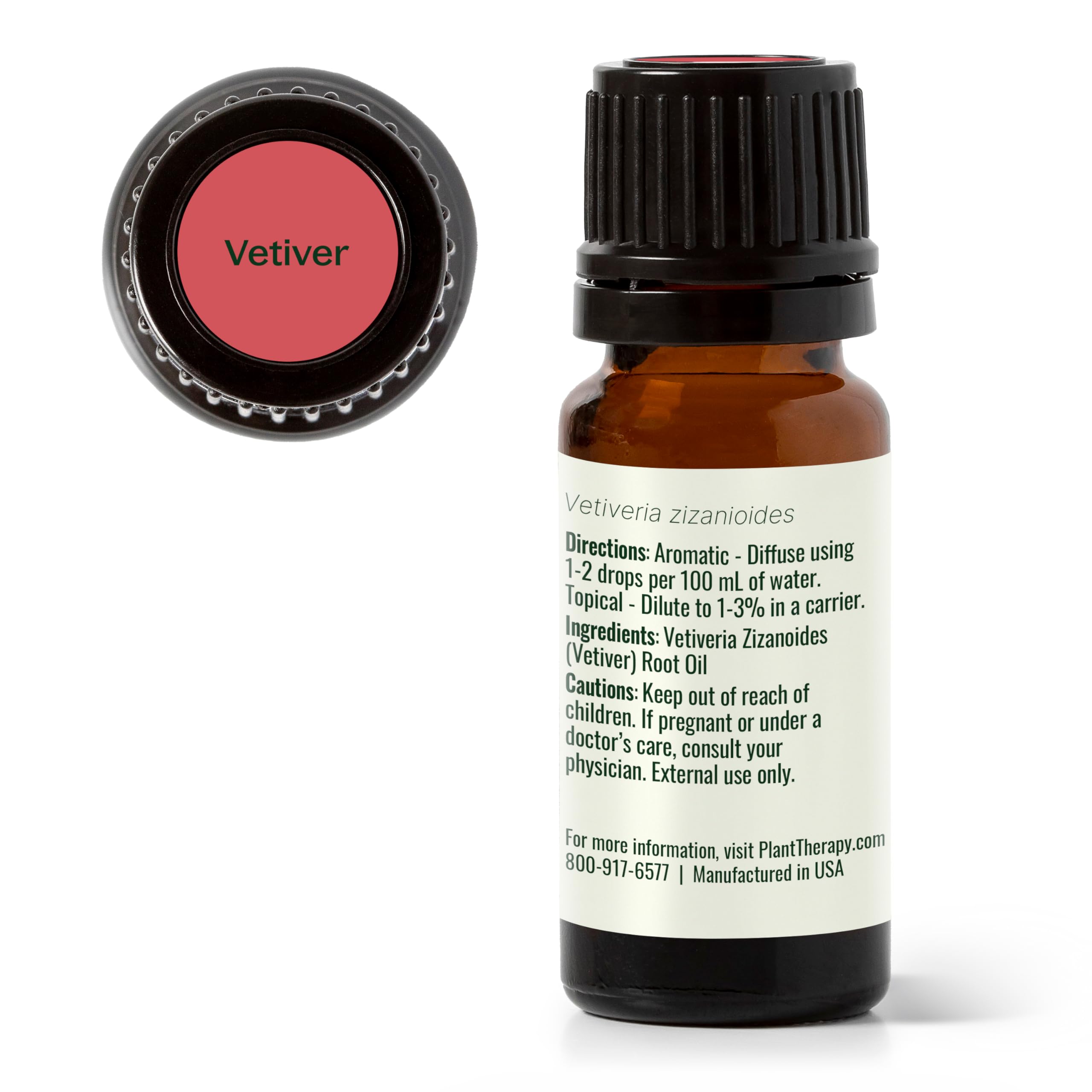Plant Therapy ambiente relajante con vetiver, añade calidez y profundidad aromática