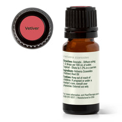 Plant Therapy ambiente relajante con vetiver, añade calidez y profundidad aromática