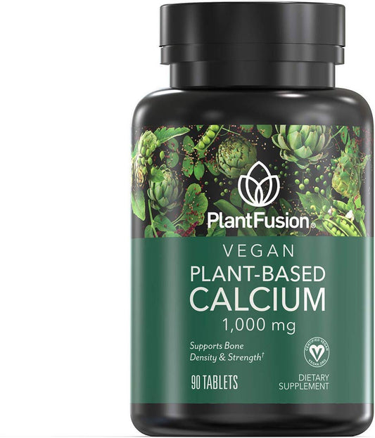 PlantFusion frente del empaque mostrando 90 tabletas y beneficios