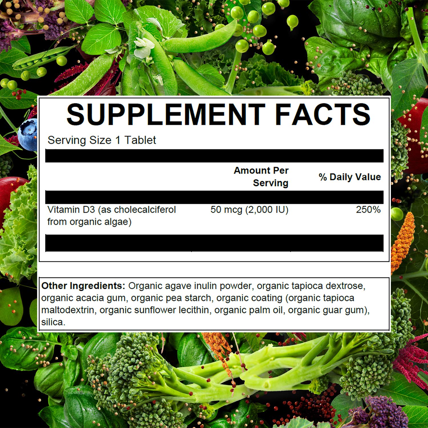 PlantFusion etiqueta con ingredientes y origen Vitashine claramente legible