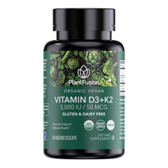 PlantFusion envase frontal D3+K2 mostrando información clave y confianza