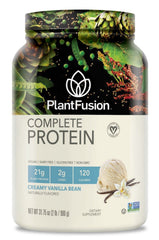 PlantFusion envase frontal Vainilla Bean mostrando formato 2 lb y claridad de sello