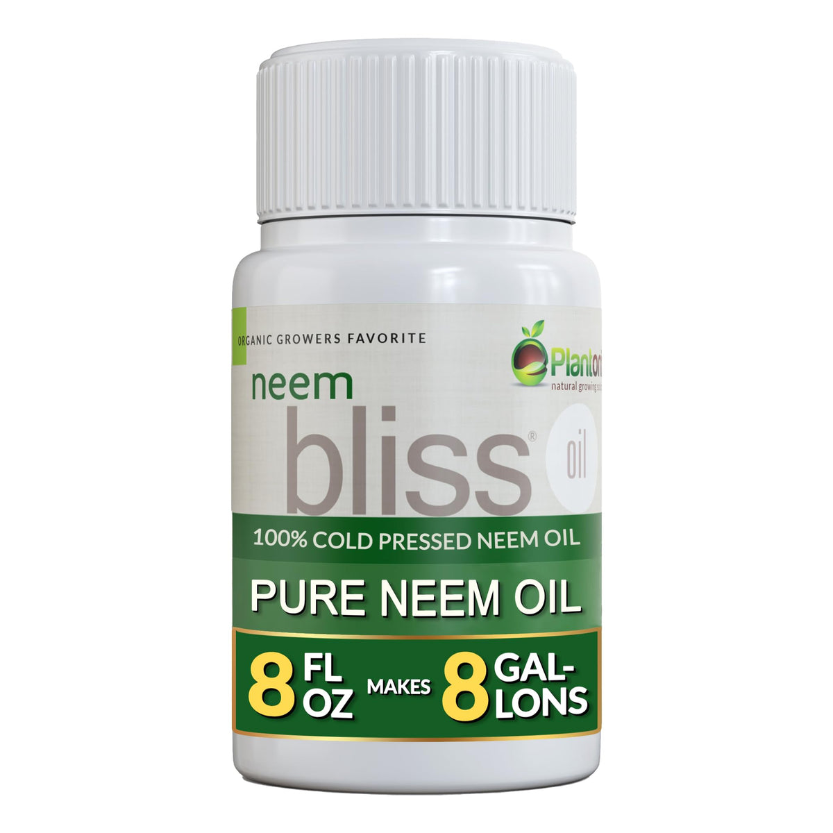 plantonix Neem Bliss botella frontal mostrando etiqueta y pureza