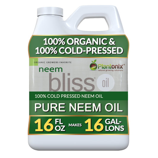 Plantonix Neem Bliss vista frontal del frasco mostrando la etiqueta y capacidad