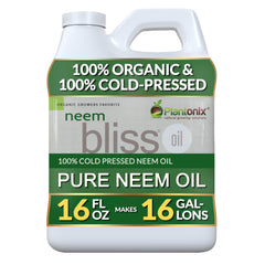 Plantonix Neem Bliss vista frontal del frasco mostrando la etiqueta y capacidad
