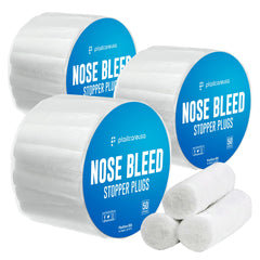 PlastCare USA embalaje frontal mostrando 150 tapones, práctico para botiquín