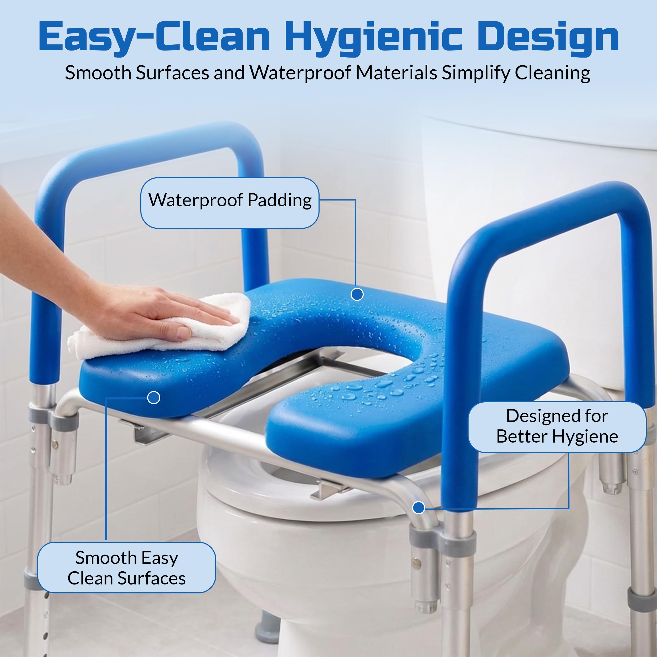 Platinum Health cubeta y embudo incluidos para uso como silla de noche práctico