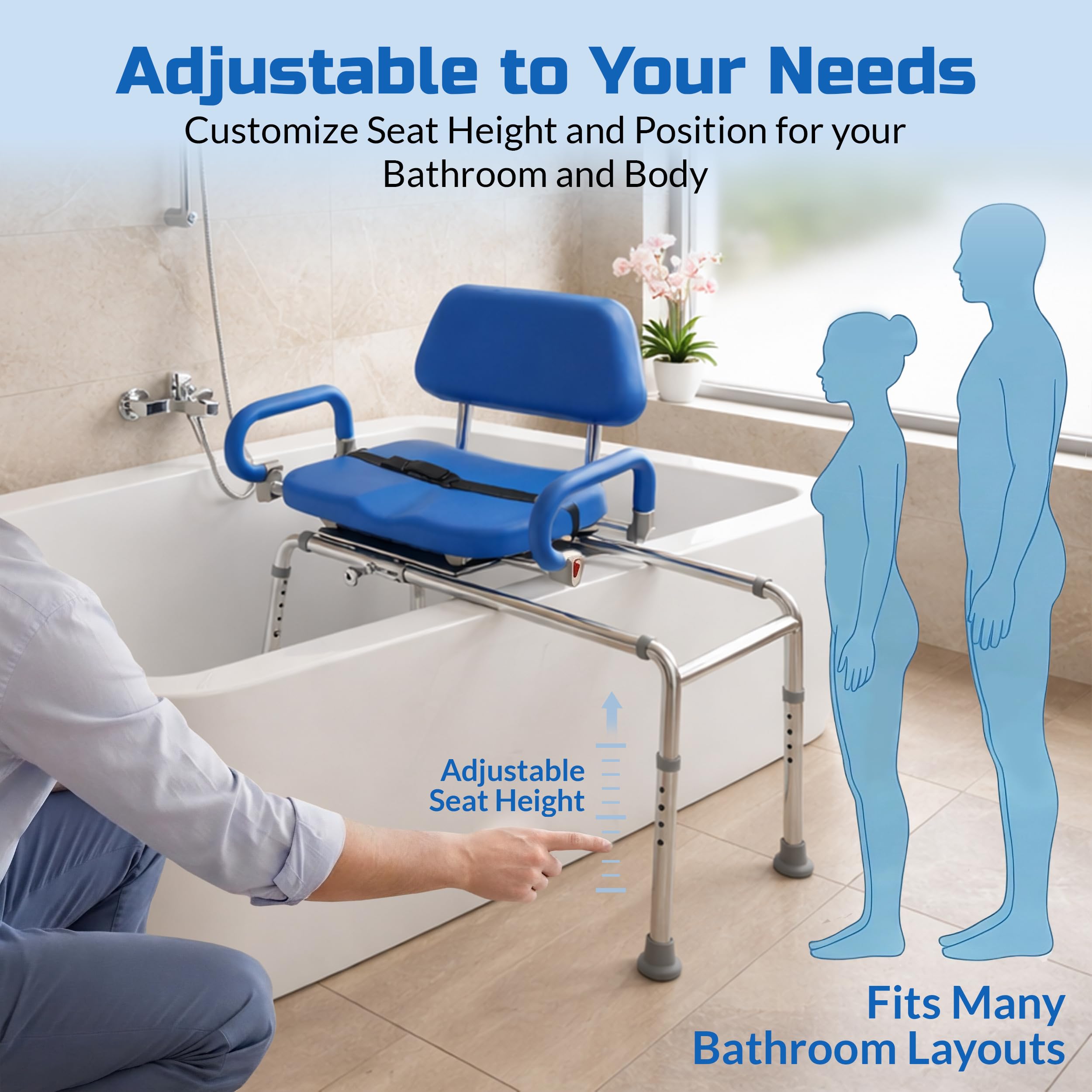 Platinum Health kit de extensión de patas para bordes altos y ajuste seguro