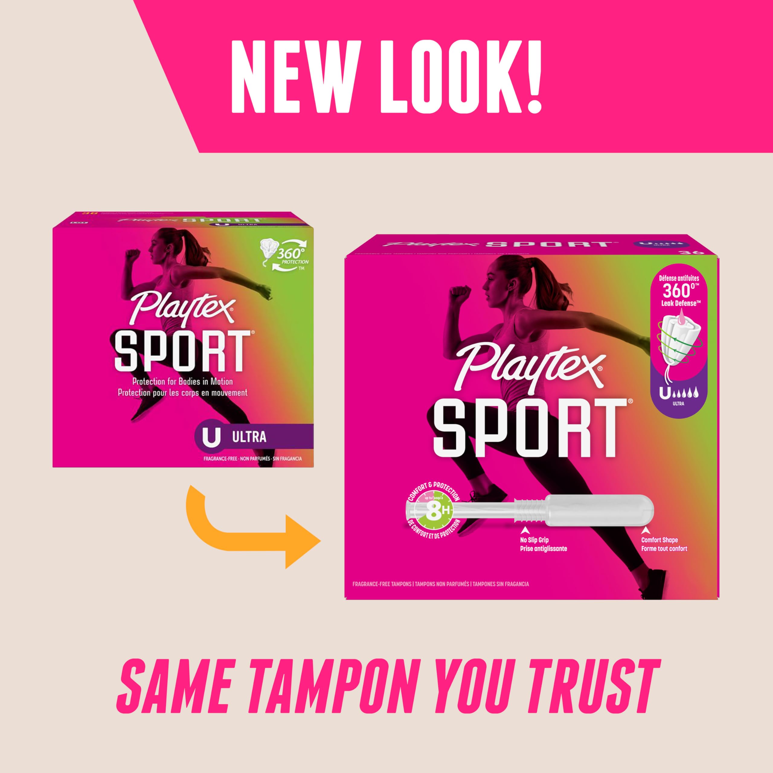 Playtex detalle del aplicador con punta cónica que facilita inserción