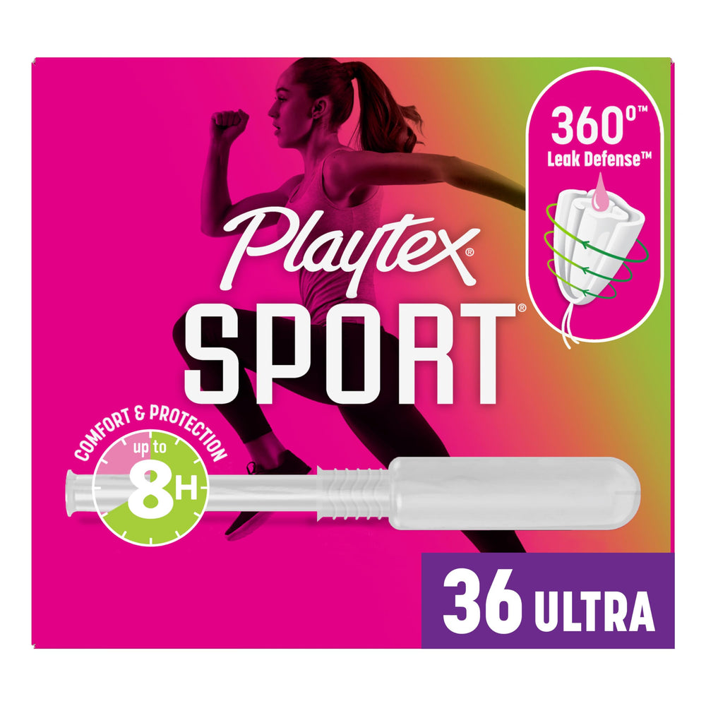 Playtex pack frontal mostrando caja y beneficio de protección 360°