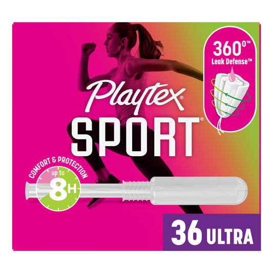 Playtex pack frontal mostrando caja y beneficio de protección 360°