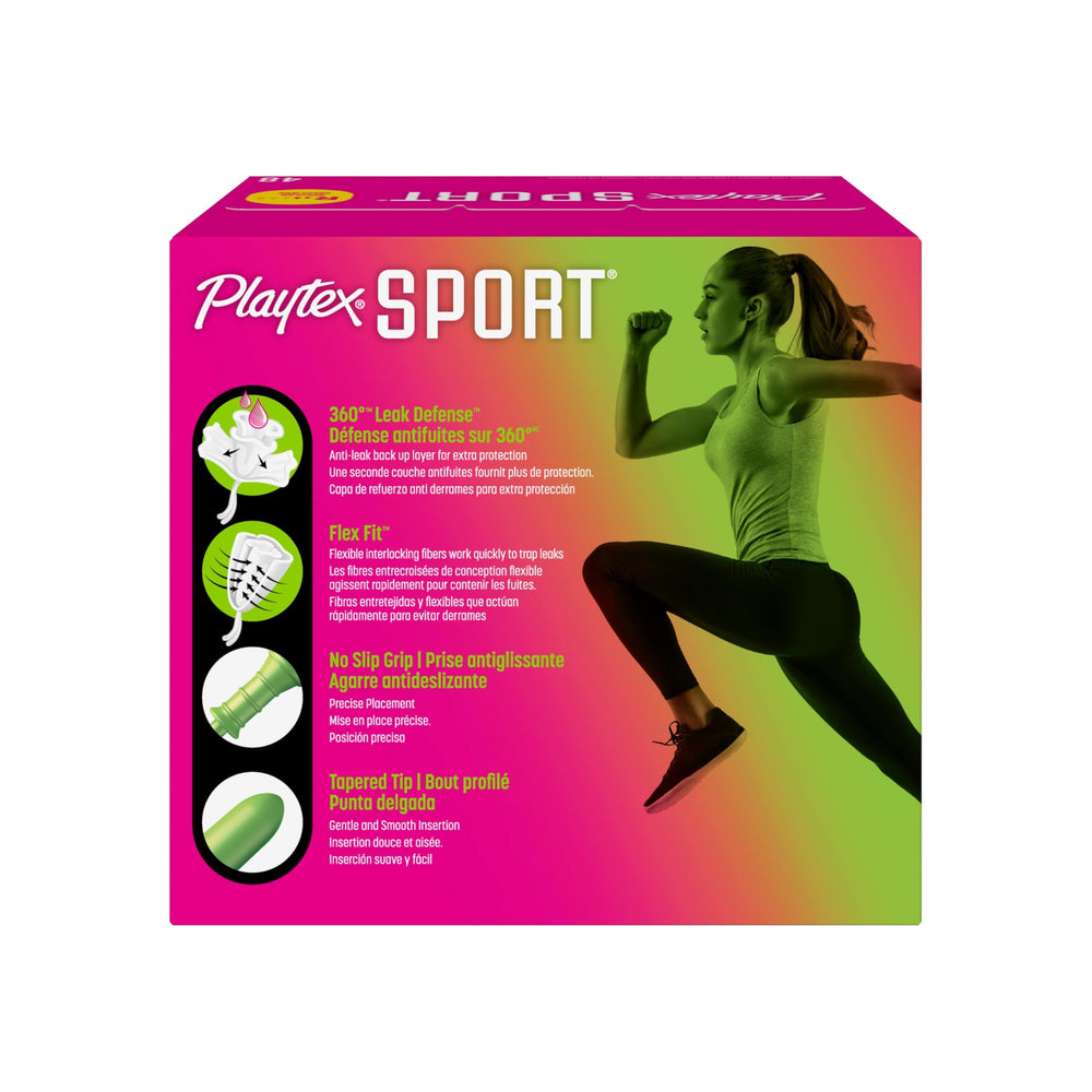 Playtex caja de 48 unidades mostrando cantidad y disponibilidad para ciclo completo