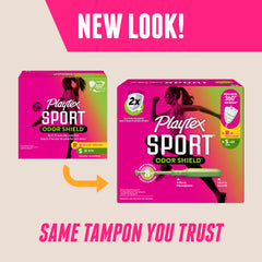 Aplicador Playtex Sport con punta cónica para inserción cómoda y precisa