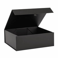 PLINJOY caja frontal negra premium mostrando acabado y forma, ideal presentación