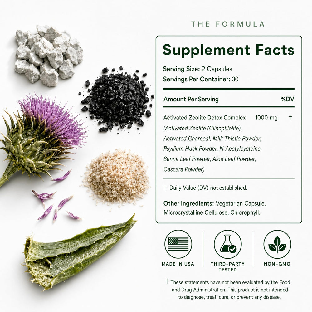 Plus+Ultra primer plano de lista de ingredientes clave del suplemento