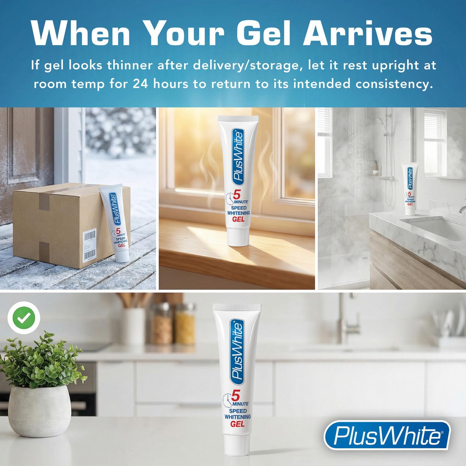 Plus White gel textura cerca que evidencia consistencia no abrasiva