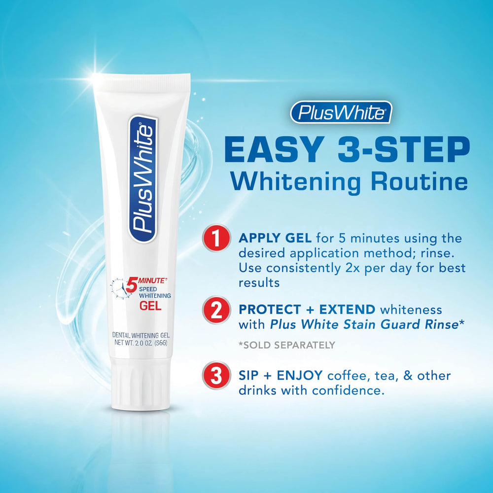 Plus White uso con bandeja dental para cobertura uniforme y profesional
