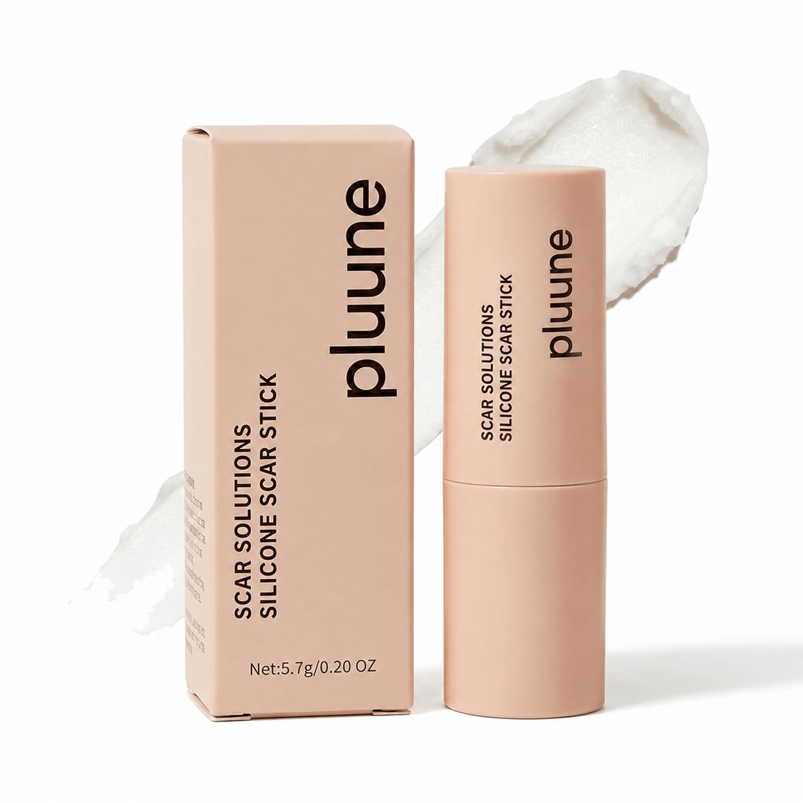 Pluune barra delantera del envase mostrando diseño y beneficio práctico