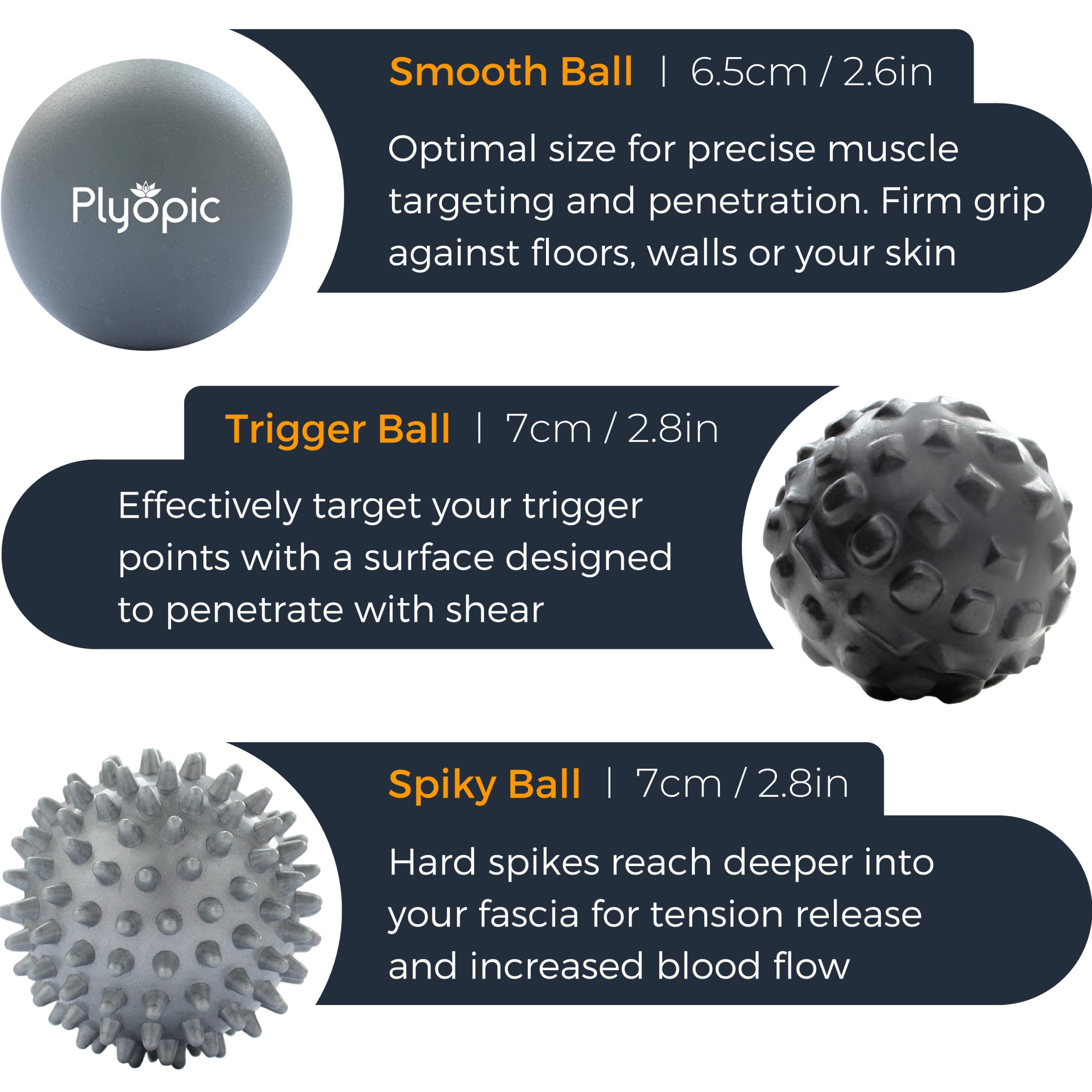 Plyopic pelota de espuma primer plano para masaje suave y confort