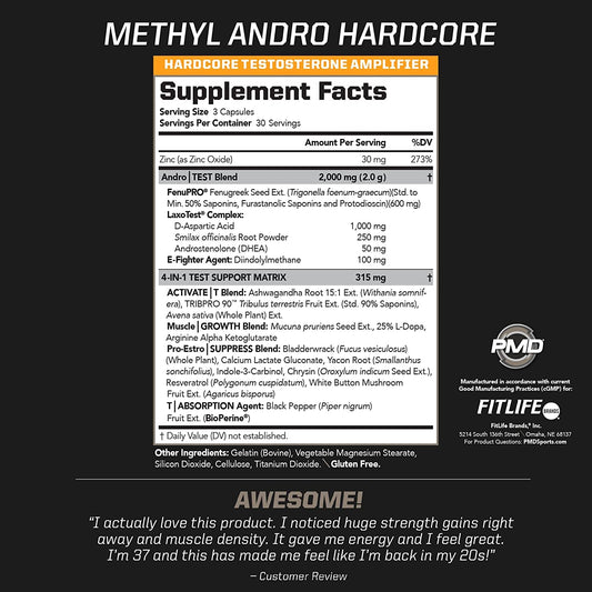PMD detalle de etiqueta con lista de ingredientes clave y claridad