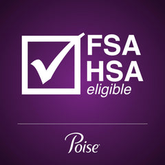 Poise caja de 20 unidades que muestra la cantidad y presentación del producto
