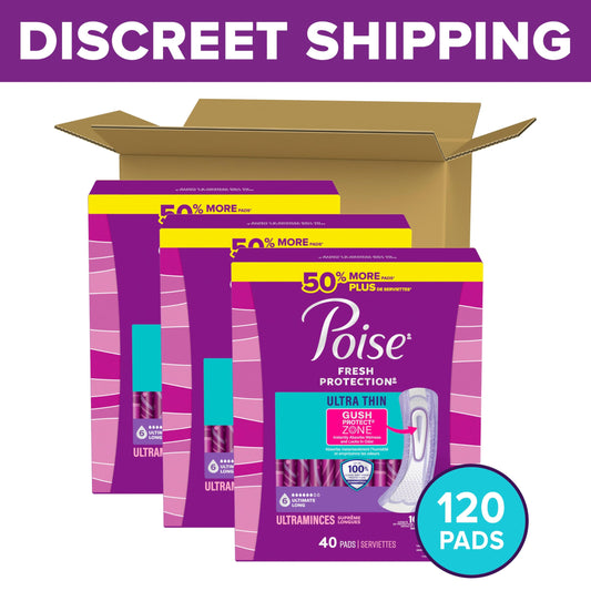 Poise detalle de la zona GushProtect que absorbe líquido al instante