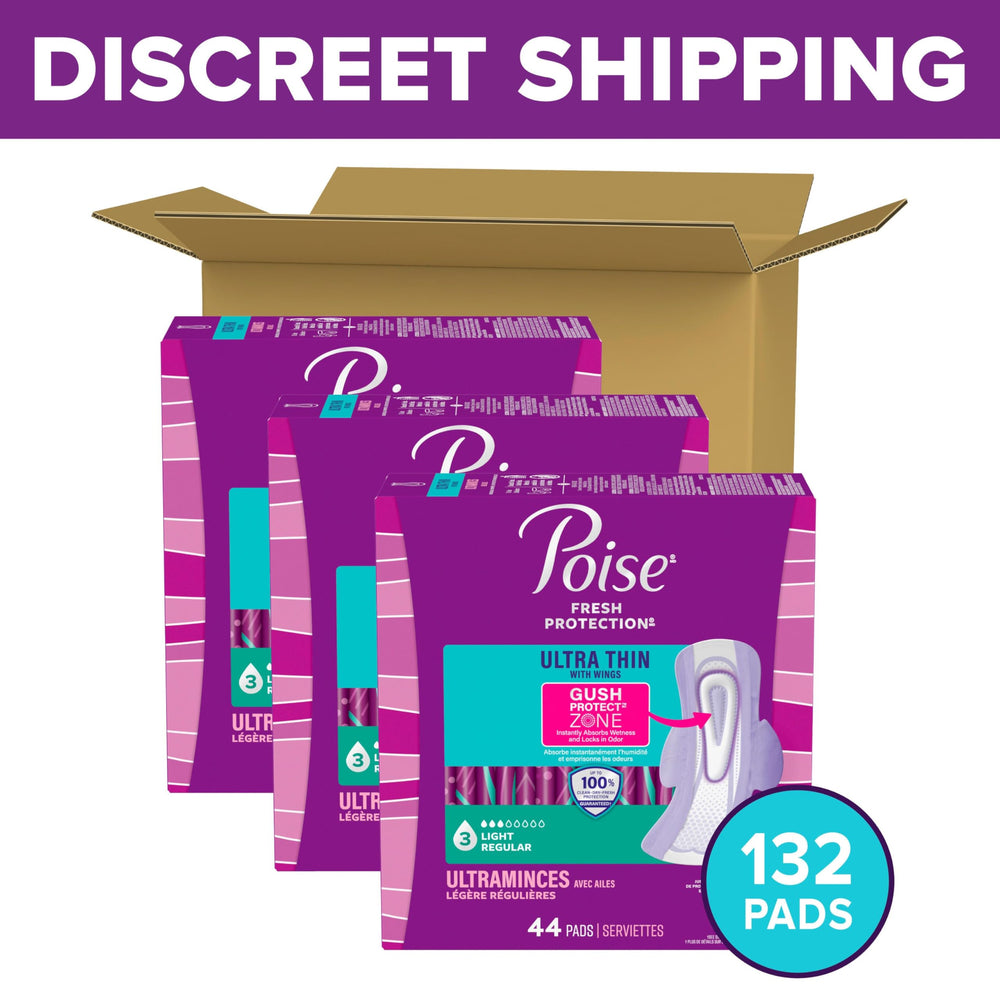 poise primer plano zona GushProtect absorción instantánea visible
